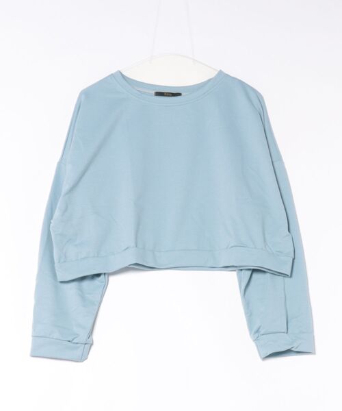 Ritzy(リッツィー)の「ショート丈 ドルマンスリーブトップス(Tシャツ/カットソー・レディース・ライトブルー/アイボリー/グリーン/オレンジ・FREE)」の8枚目の写真