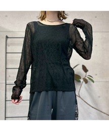 amini（アミニ）の「２WAYスリットレーストップス（その他トップス）」