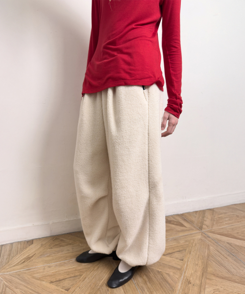DIAGONAL（ダイアゴナル）の「WARM JOGGER PANTS (cream)（その他パンツ・レディース・その他・FREE）」の13枚目の写真