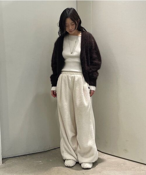 DIAGONAL（ダイアゴナル）の「WARM JOGGER PANTS (cream)（その他パンツ・レディース・その他・FREE）」の4枚目の写真