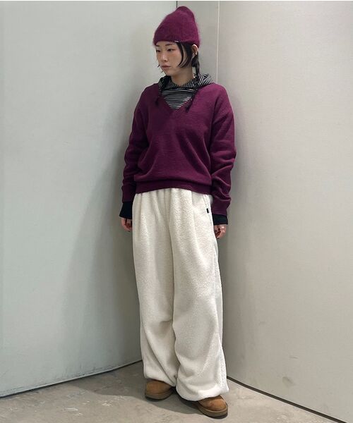 DIAGONAL（ダイアゴナル）の「WARM JOGGER PANTS (cream)（その他パンツ・レディース・その他・FREE）」の3枚目の写真