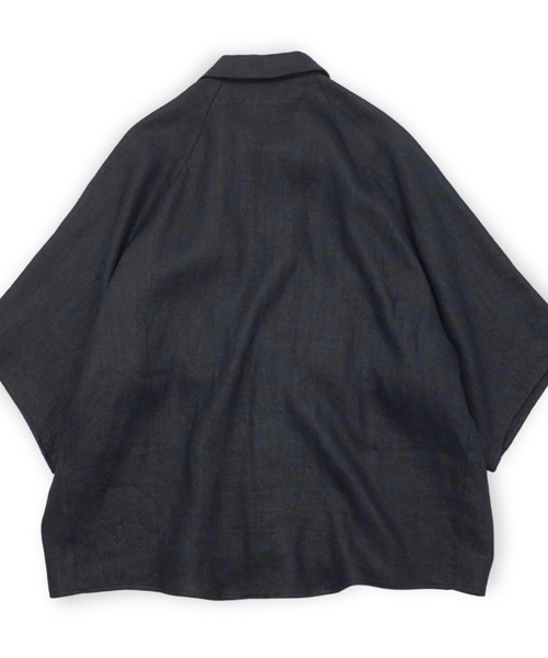 my beautiful landlet(マイビューティフルランドレット)の「【my beautiful landlet】SEMI WET LINEN SHORT SLEEVE BIG SHIRT(シャツ/ブラウス・メンズ・マルチ/ベージュ/ブラック・1/0)」の11枚目の写真