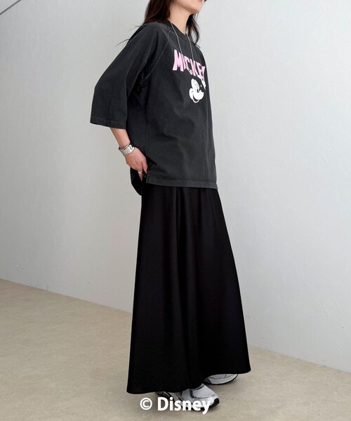 fredy emue（フレディエミュ）の「【GOOD ROCK SPEED】MICKEY ７分袖Tシャツ（Tシャツ/カットソー・レディース・オフホワイト/チャコールグレー/ブラウン・38）」の20枚目の写真