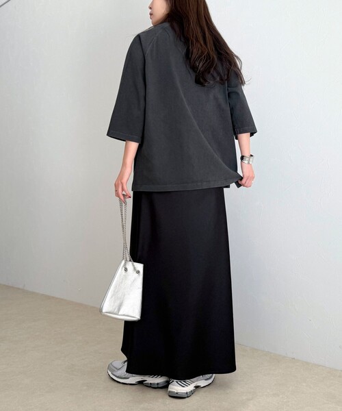 fredy emue（フレディエミュ）の「【GOOD ROCK SPEED】MICKEY ７分袖Tシャツ（Tシャツ/カットソー・レディース・オフホワイト/チャコールグレー/ブラウン・38）」の19枚目の写真