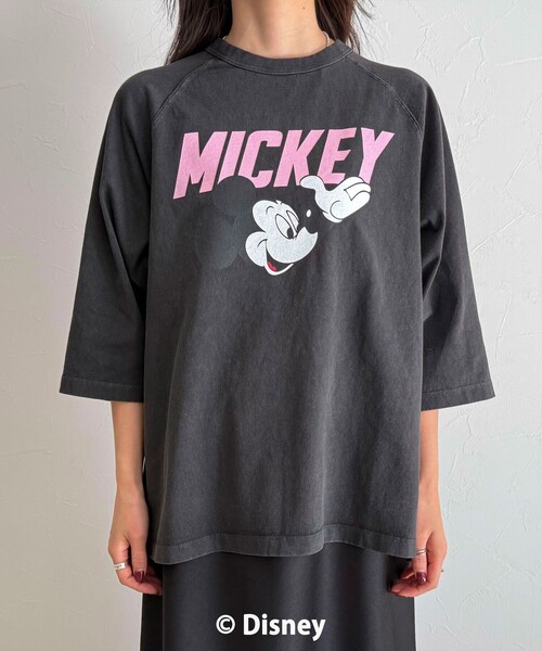 fredy emue（フレディエミュ）の「【GOOD ROCK SPEED】MICKEY ７分袖Tシャツ（Tシャツ/カットソー・レディース・オフホワイト/チャコールグレー/ブラウン・38）」の14枚目の写真