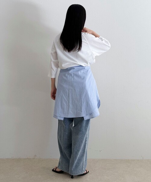 fredy emue（フレディエミュ）の「【GOOD ROCK SPEED】MICKEY ７分袖Tシャツ（Tシャツ/カットソー・レディース・オフホワイト/チャコールグレー/ブラウン・38）」の9枚目の写真