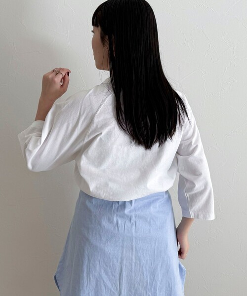 fredy emue（フレディエミュ）の「【GOOD ROCK SPEED】MICKEY ７分袖Tシャツ（Tシャツ/カットソー・レディース・オフホワイト/チャコールグレー/ブラウン・38）」の7枚目の写真