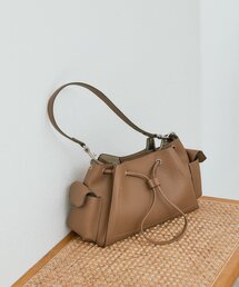 RIVE DROITE | 【収納力抜群】2WAYサイドポケット巾着ショルダー(ショルダーバッグ)