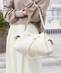 RIVE DROITE | 予約【収納力抜群】2WAYサイドポケット巾着ショルダー(ショルダーバッグ)