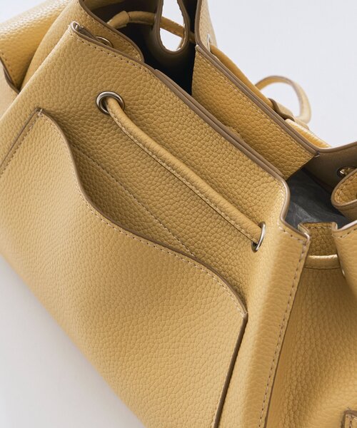 RIVE DROITE（リヴドロワ）の「【収納力抜群】2WAYサイドポケット巾着ショルダー（ショルダーバッグ・レディース・ホワイト/ベージュ/ブラウン・FREE）」の8枚目の写真