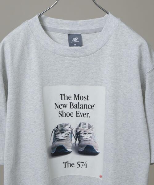 NEW BALANCE（ニューバランス）の「new balance/574広告Tシャツ（Tシャツ/カットソー・メンズ・ブラック/グレー・M/L）」の4枚目の写真