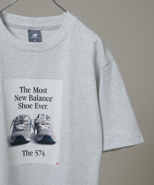 NEW BALANCE（ニューバランス）の「new balance/574広告Tシャツ（Tシャツ/カットソー・メンズ・ブラック/グレー・M/L）」の5枚目の写真