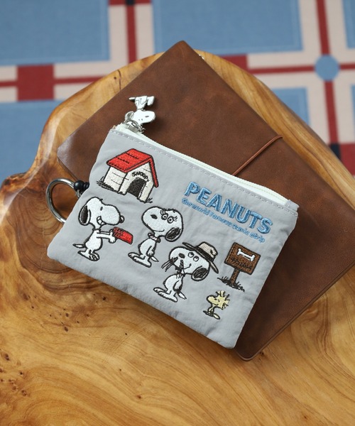 SNOOPY スヌーピー パスケース リール 刺繍（パスケース）｜SNOOPY