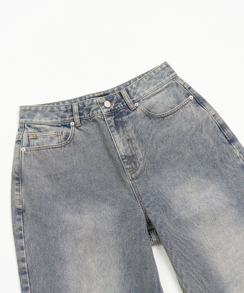 TOFFEE(トフィー)の「ロングフェイドデニムパンツ (ブルー)(デニムパンツ・メンズ・その他・SMALL/MEDIUM/LARGE/X-LARGE)」の8枚目の写真