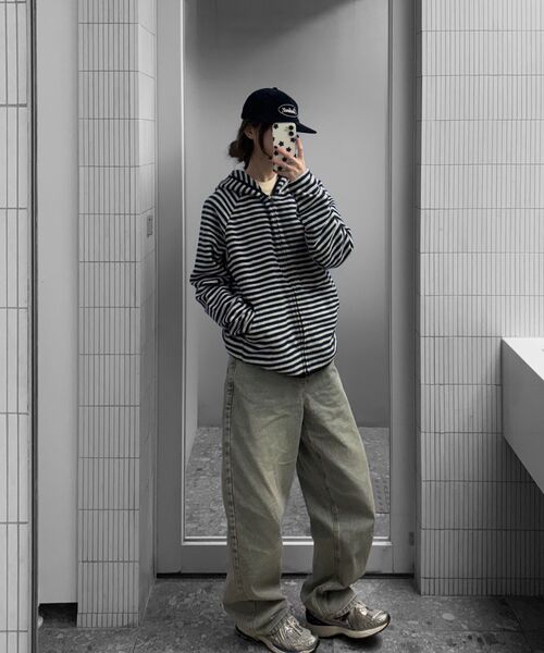 TOFFEE(トフィー)の「ロングフェイドデニムパンツ (ブルー)(デニムパンツ・メンズ・その他・SMALL/MEDIUM/LARGE/X-LARGE)」の10枚目の写真