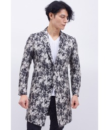 CLEL】Wool Blend Herringbone Tweed Coat / ウールブレンド