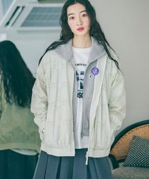 niko and... | ナイロン刺繍レースブルゾン(ブルゾン)