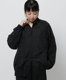 niko and...（ニコアンド）の「ナイロン刺繍レースブルゾン（ブルゾン）」