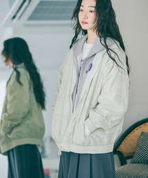 niko and...（ニコアンド）の「ナイロン刺繍レースブルゾン（ブルゾン）」