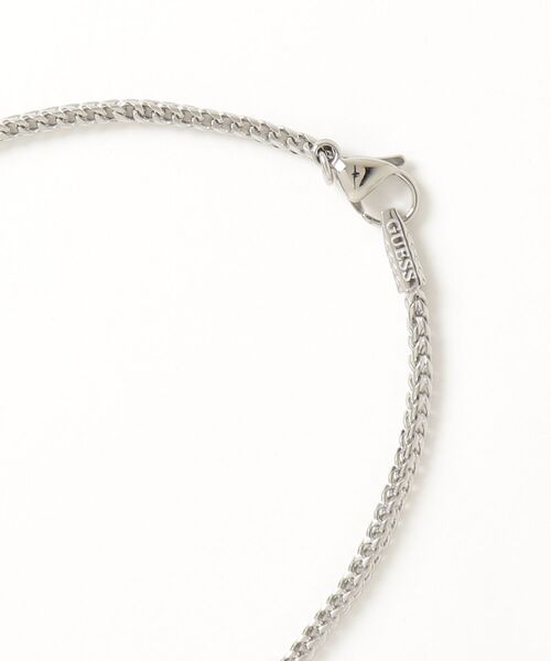 Guess(ゲス)の「SAILOR KNOT 21" Small Pave Tag Necklace アクセサリー ネックレス(ネックレス・メンズ・シルバー・ONE SIZE)」の2枚目の写真