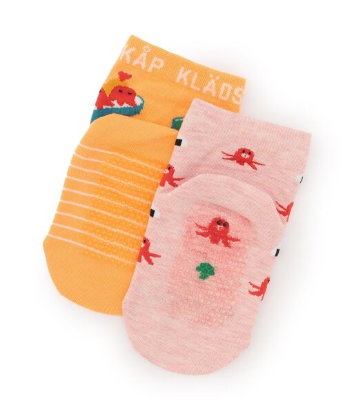 kladskap（クレードスコープ）の「2足セットお弁当ショートソックス（ソックス/靴下・キッズ・イエロー/ブルー・M(16-18cm)/S(13-15cm)/L(18-20cm)/11-13cm）」の5枚目の写真