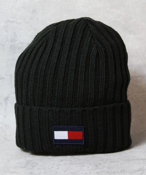 TOMMY HILFIGER(トミーヒルフィガー)の「TOMMY HILFIGER ニットキャップ(ニットキャップ/ビーニー・メンズ・ブラック/ヘザーチャコール/スカイブルー系・FREE)」の6枚目の写真