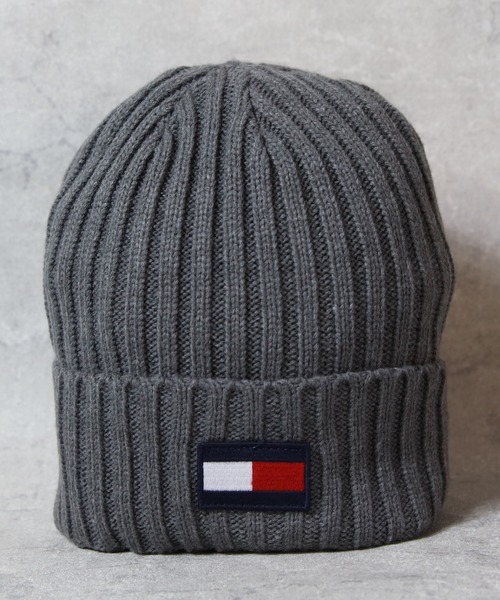 TOMMY HILFIGER(トミーヒルフィガー)の「TOMMY HILFIGER ニットキャップ(ニットキャップ/ビーニー・メンズ・ブラック/ヘザーチャコール/スカイブルー系・FREE)」の7枚目の写真