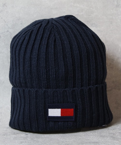 TOMMY HILFIGER(トミーヒルフィガー)の「TOMMY HILFIGER ニットキャップ(ニットキャップ/ビーニー・メンズ・ブラック/ヘザーチャコール/スカイブルー系・FREE)」の8枚目の写真