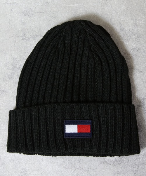 TOMMY HILFIGER(トミーヒルフィガー)の「TOMMY HILFIGER ニットキャップ(ニットキャップ/ビーニー・メンズ・ブラック/ヘザーチャコール/スカイブルー系・FREE)」の9枚目の写真