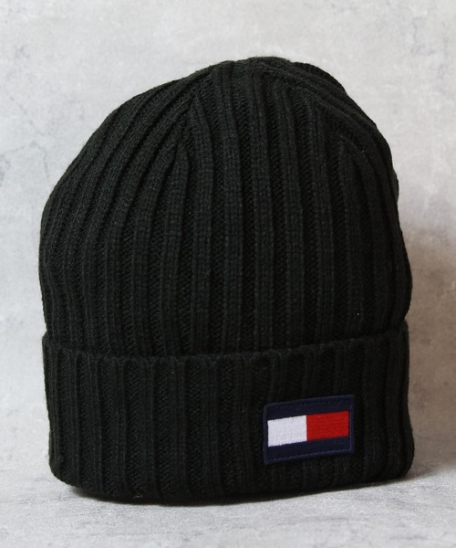 TOMMY HILFIGER(トミーヒルフィガー)の「TOMMY HILFIGER ニットキャップ(ニットキャップ/ビーニー・メンズ・ブラック/ヘザーチャコール/スカイブルー系・FREE)」の10枚目の写真