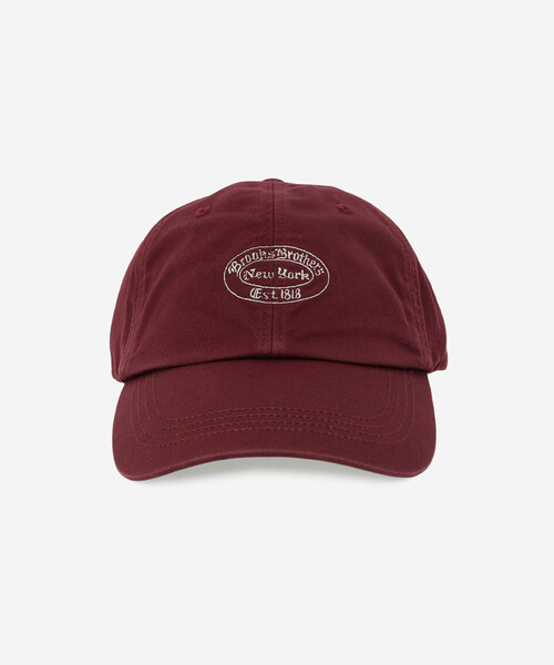 BROOKS BROTHERS（ブルックスブラザーズ）の「Brooks Brothers |〈別注〉コットンツイル ベースボールキャップ BORDEAUX UNISEX（キャップ・レディース・レッド系その他・ONE）」の3枚目の写真