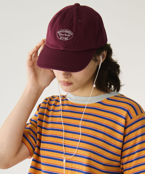 BROOKS BROTHERS（ブルックスブラザーズ）の「Brooks Brothers |〈別注〉コットンツイル ベースボールキャップ BORDEAUX UNISEX（キャップ・レディース・レッド系その他・ONE）」の10枚目の写真