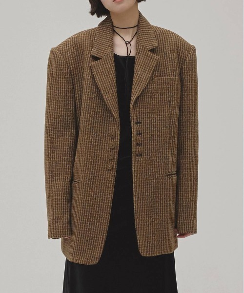 TODAYFUL(トゥデイフル)の「TODAYFUL Wool100% Check Jacket ウール100%チェックジャケット/12620101(テーラードジャケット・レディース・キャメル・36/38)」の2枚目の写真