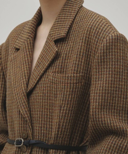 TODAYFUL(トゥデイフル)の「TODAYFUL Wool100% Check Jacket ウール100%チェックジャケット/12620101(テーラードジャケット・レディース・キャメル・36/38)」の8枚目の写真