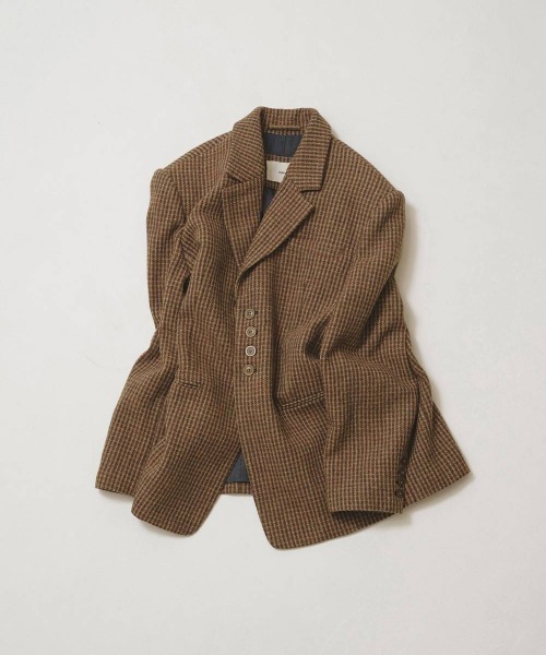 TODAYFUL(トゥデイフル)の「TODAYFUL Wool100% Check Jacket ウール100%チェックジャケット/12620101(テーラードジャケット・レディース・キャメル・36/38)」の11枚目の写真