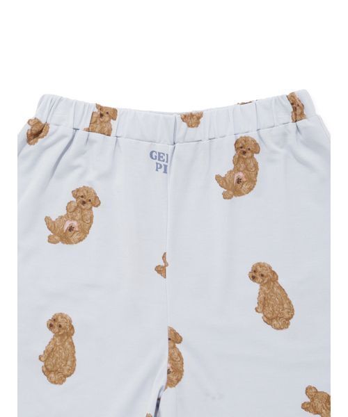JUNIOR】ドッグTシャツ&ショートパンツセット（ルームウェア/パジャマ