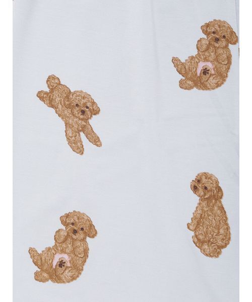 JUNIOR】ドッグTシャツ&ショートパンツセット（ルームウェア/パジャマ