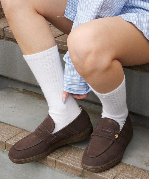 adidas(アディダス)の「adidas/アディダス HANDBALL SPEZIAL LOAFER W スエードアッパー スペツィアル コインローファー 2026年春夏(ローファー・レディース・パープル/ブラウン・23/24/25/24.5/23.5)」の5枚目の写真