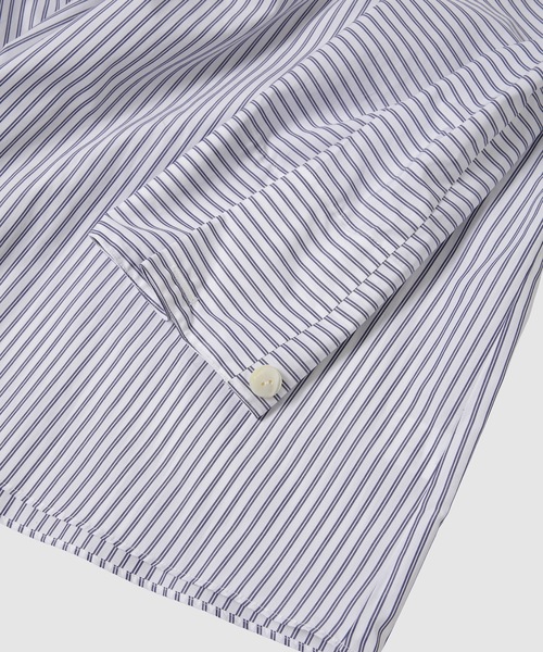 YOHEI OHNO（ヨウヘイオオノ）の「Shoulder Draped Shirt（シャツ/ブラウス・レディース・ホワイト/ストライプ・36）」の7枚目の写真
