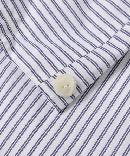 YOHEI OHNO（ヨウヘイオオノ）の「Shoulder Draped Shirt（シャツ/ブラウス・レディース・ホワイト/ストライプ・36）」の8枚目の写真
