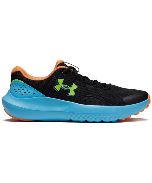 UNDER ARMOUR(アンダーアーマー)の「UAサージ4(ランニング/キッズ)(スニーカー・キッズ・ブラック×ピンク・23.5cm/24.5cm/23.0cm/24.0cm)」の1枚目の写真