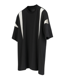 DGNAK（ディグナク）の「トライアングルフォールディングTシャツ (ブラック)（Tシャツ/カットソー）」