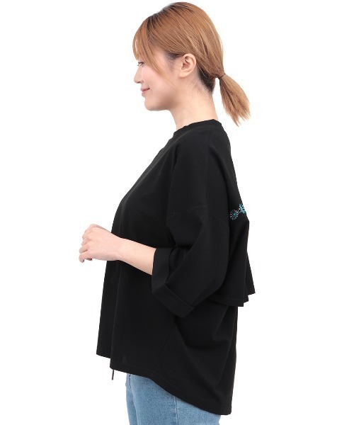 チチカカ(チチカカ)の「バックフレアコンチョ刺繍Tシャツ(Tシャツ/カットソー・レディース・ブラック/ホワイト/ブラウン・FREE)」の16枚目の写真