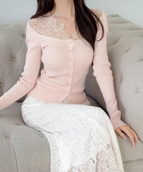 by muni:r(バイ ムニール)の「レース マーメイド ロングスカート(スカート・レディース・ホワイト/ブラック・SMALL/MEDIUM)」の9枚目の写真