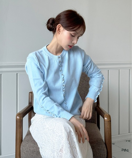 by muni:r(バイ ムニール)の「レース マーメイド ロングスカート(スカート・レディース・ホワイト/ブラック・SMALL/MEDIUM)」の10枚目の写真