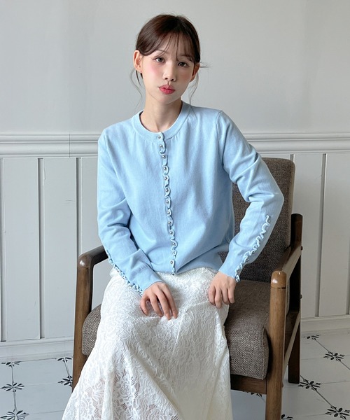 by muni:r(バイ ムニール)の「レース マーメイド ロングスカート(スカート・レディース・ホワイト/ブラック・SMALL/MEDIUM)」の13枚目の写真