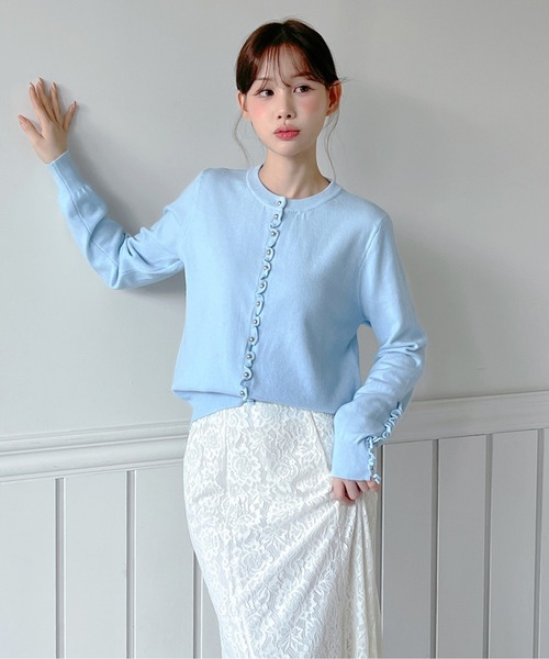 by muni:r(バイ ムニール)の「レース マーメイド ロングスカート(スカート・レディース・ホワイト/ブラック・SMALL/MEDIUM)」の18枚目の写真