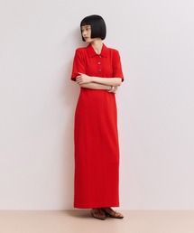【WEB限定】ハーフスリーブポロシャツワンピース