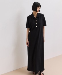 ADAM ET ROPE'（アダムエロペ）の「【WEB限定】ハーフスリーブポロシャツワンピース（ワンピース）」