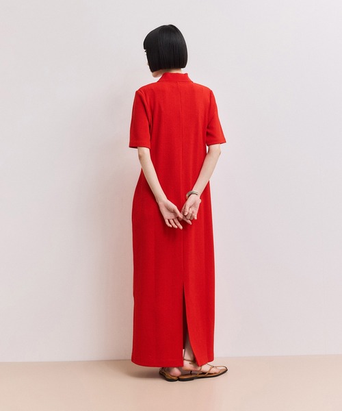 ADAM ET ROPE'(アダムエロペ)の「【WEB限定】ハーフスリーブポロシャツワンピース(ワンピース・レディース・ブラック/ブルー系その他/レッド/チャコールグレー・S/M)」の7枚目の写真